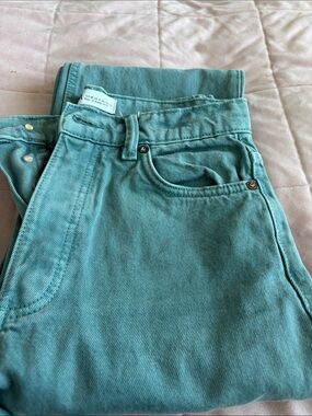 Light green womens jeans